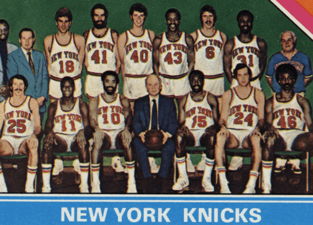 Knicks 1975-1976 equipo menos asistencias partido NBA