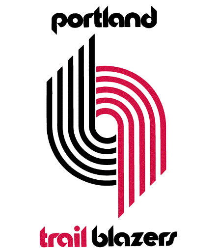 Logo original de los Portland Trail Blazers